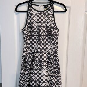 Mossimo A-line black and white sleeveless dress. Zipper back. No flaws.